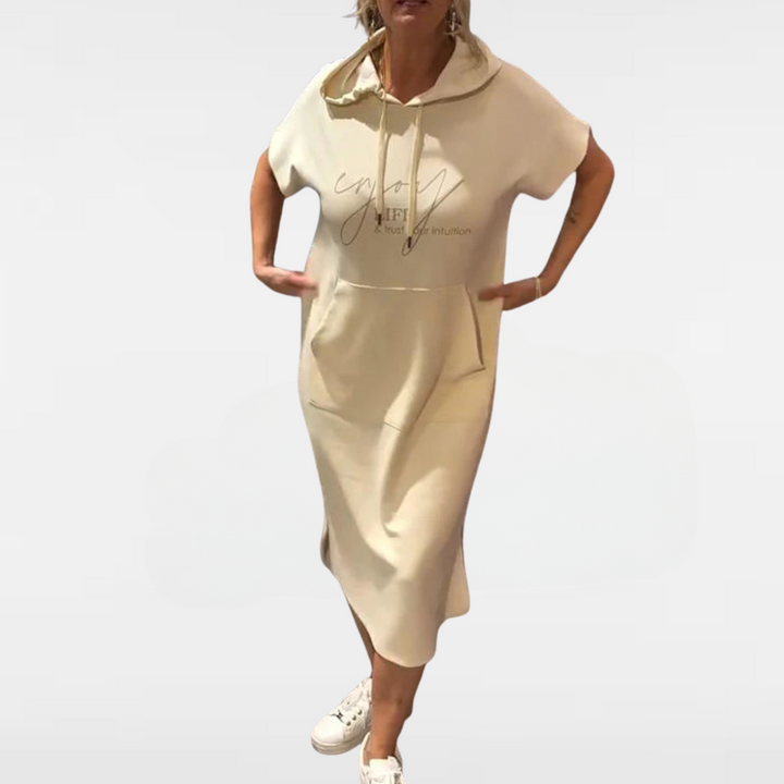 SHEILA | LONG DRESS WITH HOOD