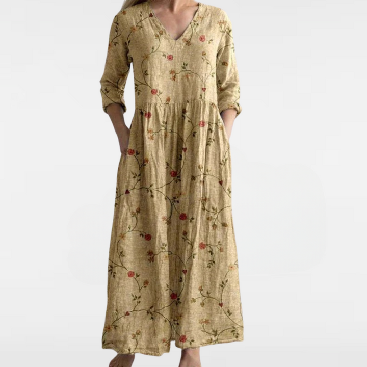 ANNE | LONG FLORAL MAXI DRESS