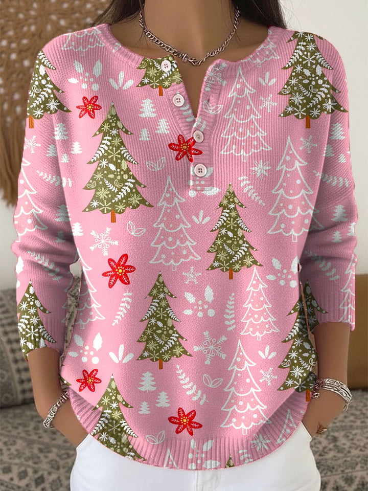 M&J | Christmas Sweater With Buttons