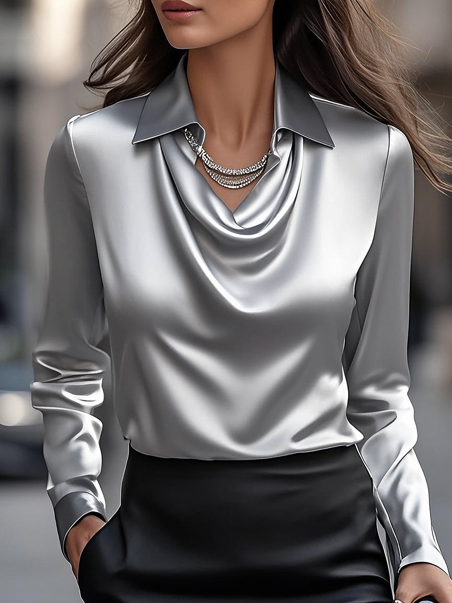 BLAIRE | ELEGANT SATIN BLOUSE
