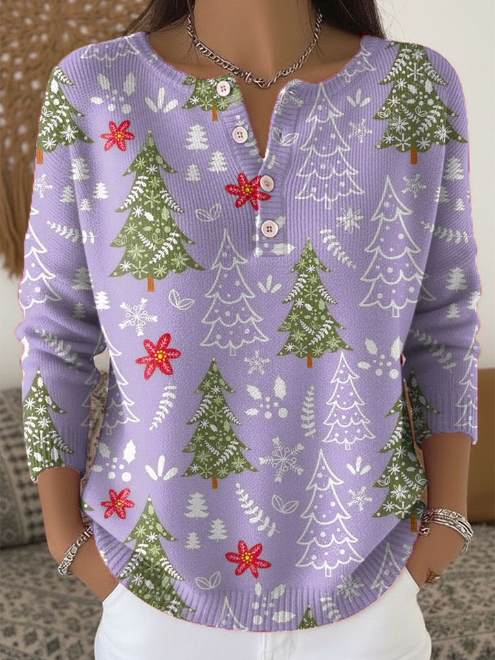 M&J | Christmas Sweater With Buttons