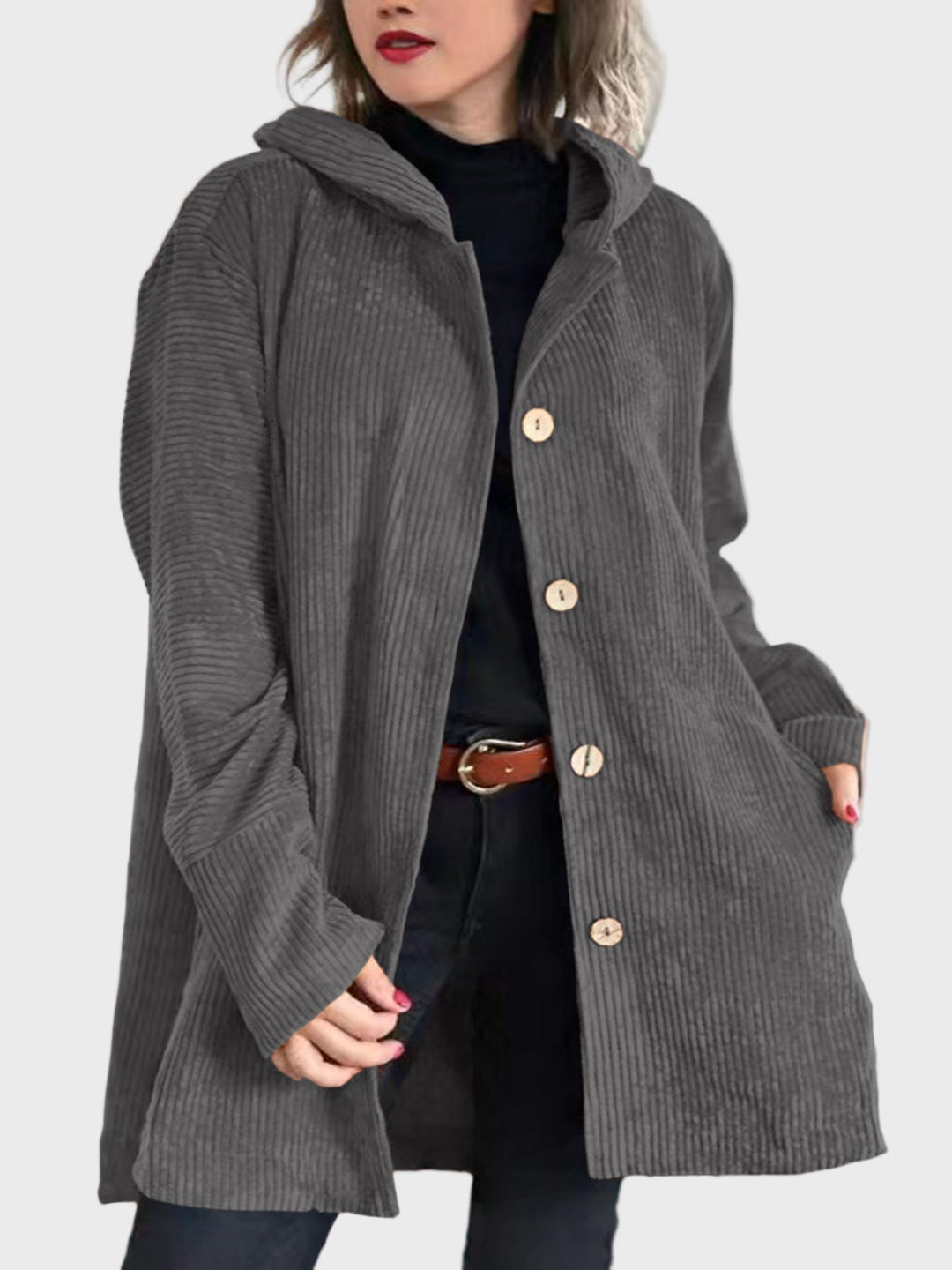 Indie | Corduroy Hooded Jacket