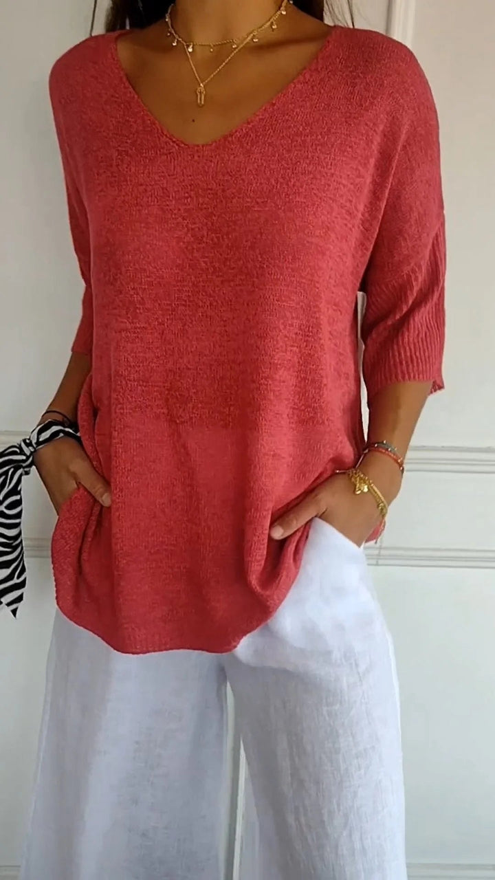 AMANDA | CASUAL KNIT BLOUSE