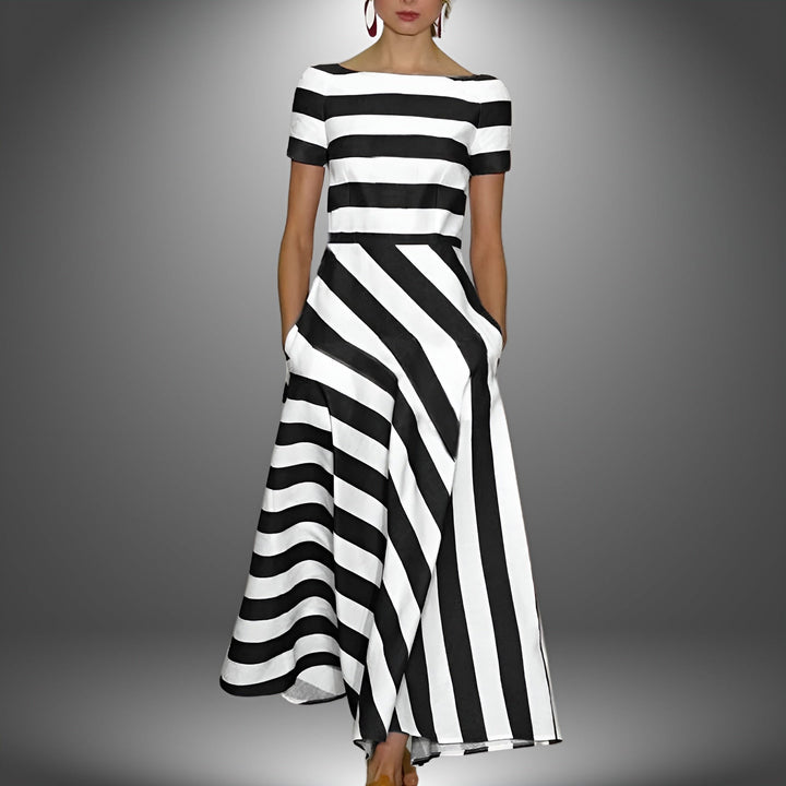 BELLA |  CLASSIC STRIPED MAXI DRESS