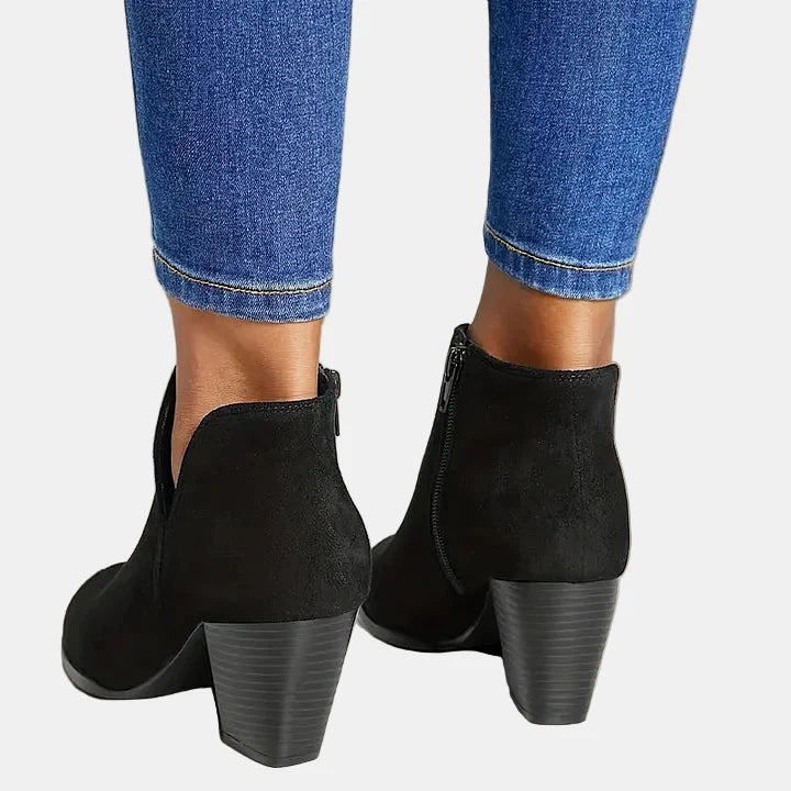 Hailey | Block Heel Ankle Boots
