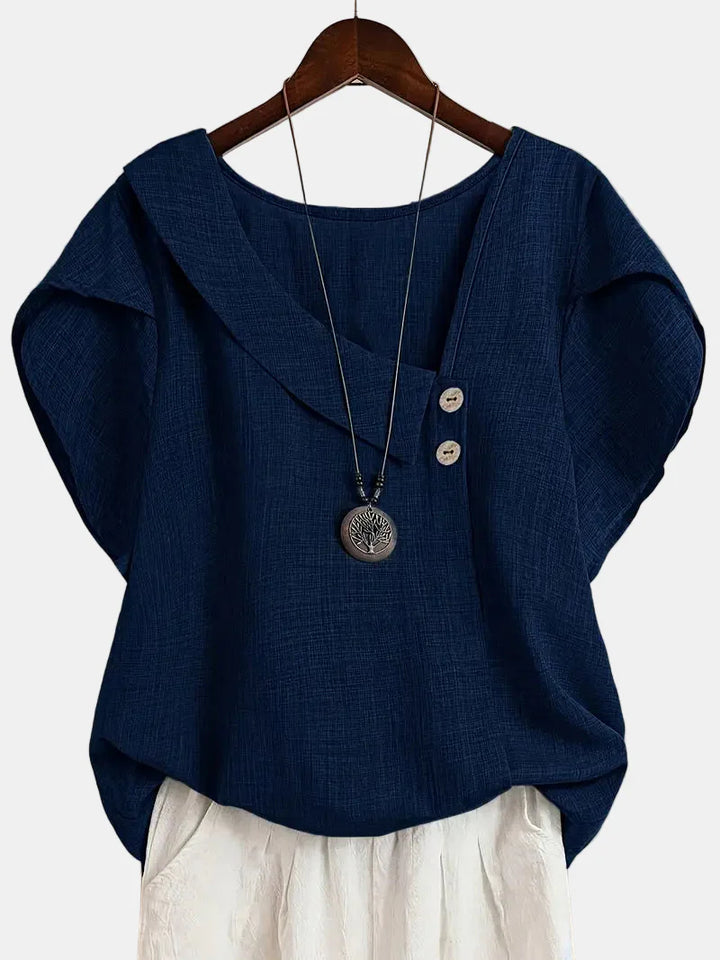 Saddie | Casual Asymmetrical Blouse