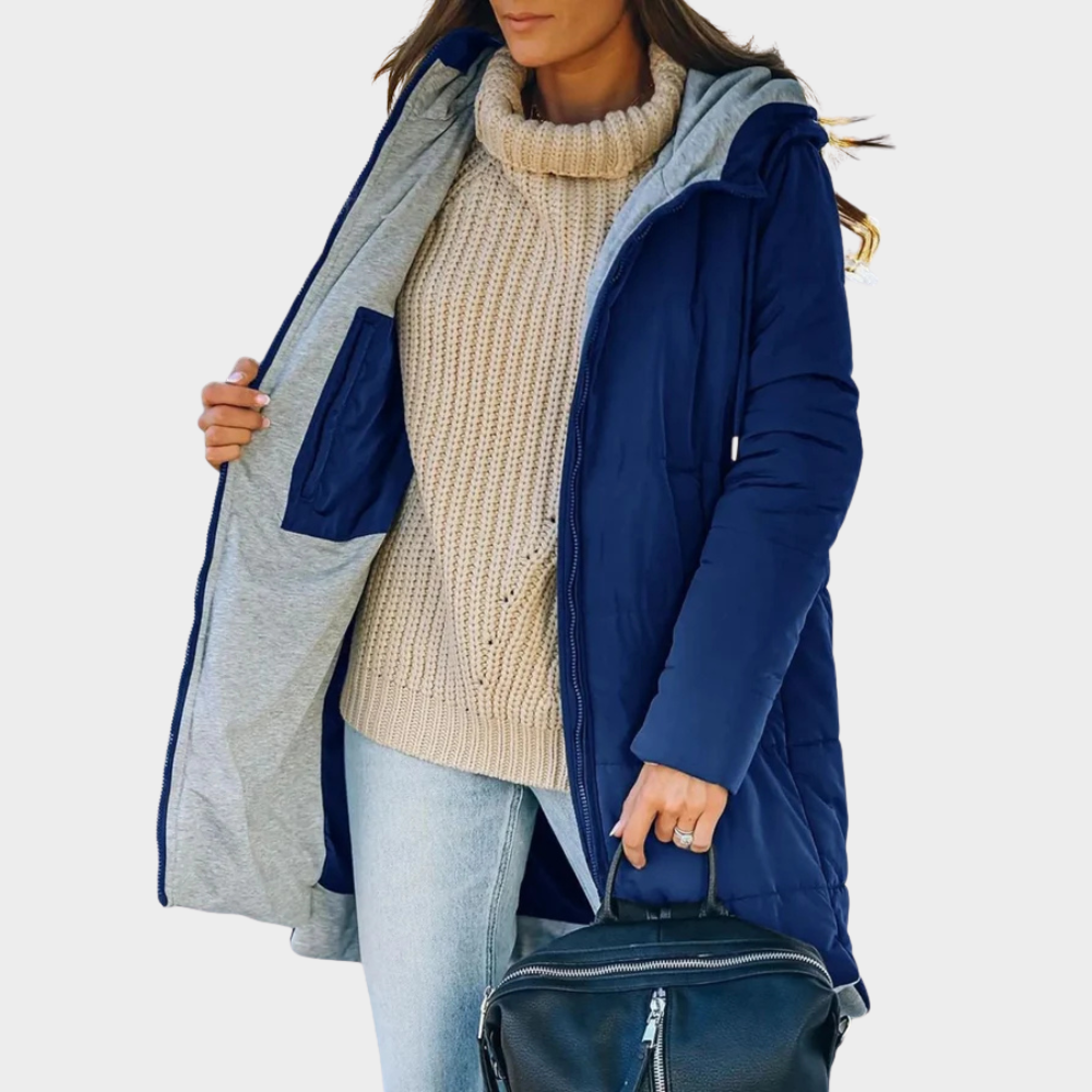 Fiora | Casual Hooded Puffer Down Jacket