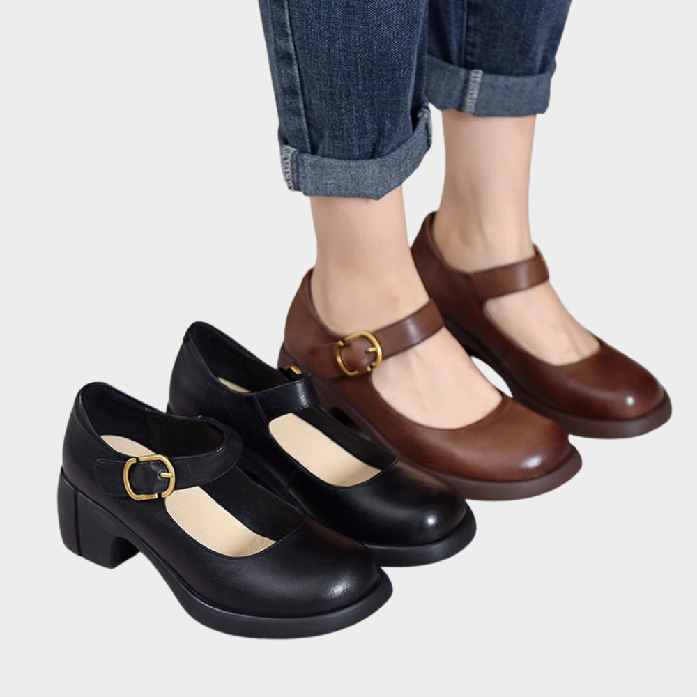 Ruby | Leather Mary Jane Shoes