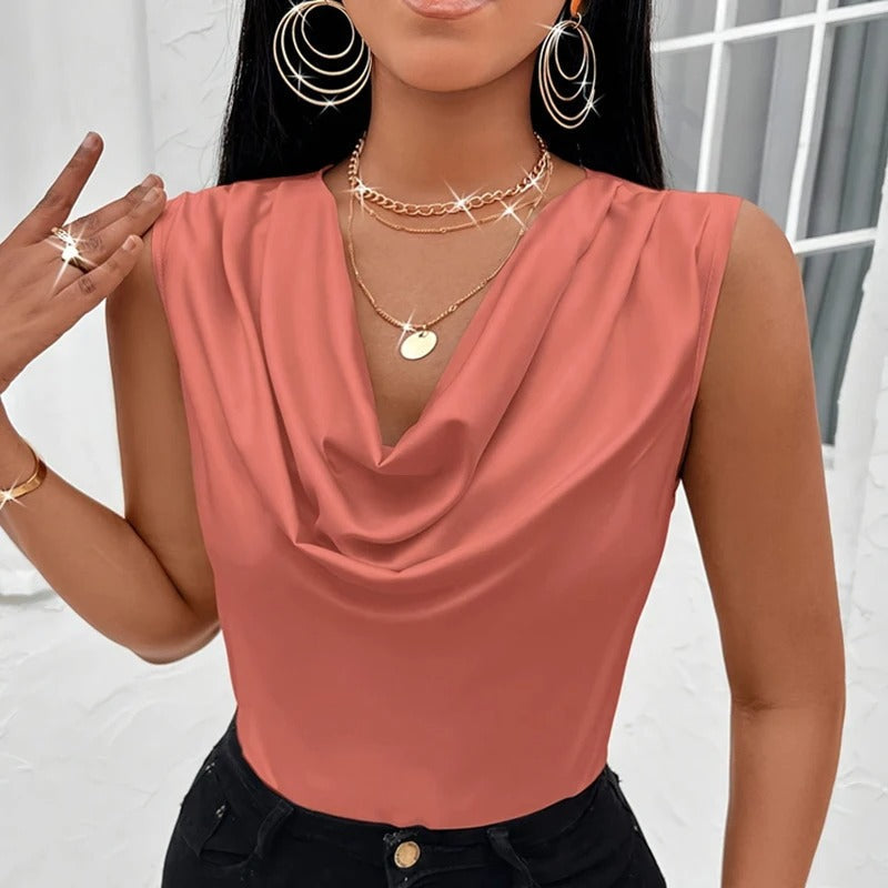 BRITTANY | ELEGANT SATIN TOP