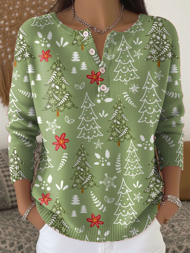M&J | Christmas Sweater With Buttons