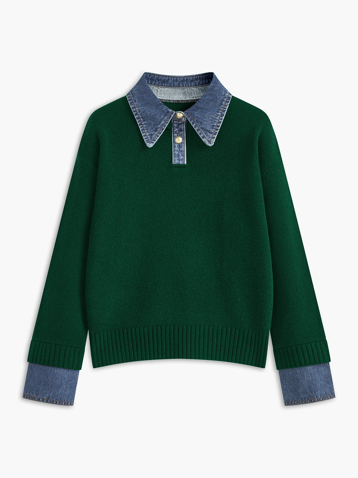 M&J | Layered Lapel Knit