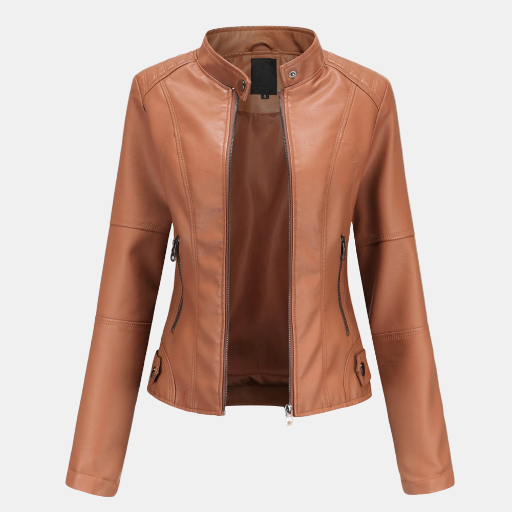 Anne | Elegant Leather Jacket