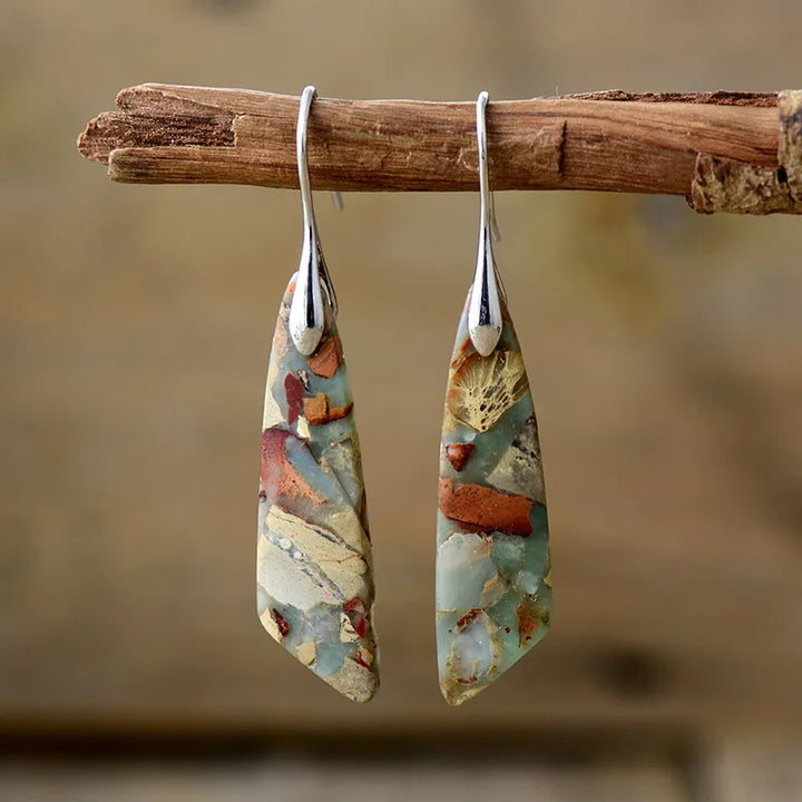 Charm - Vintage Natural Stone Earrings
