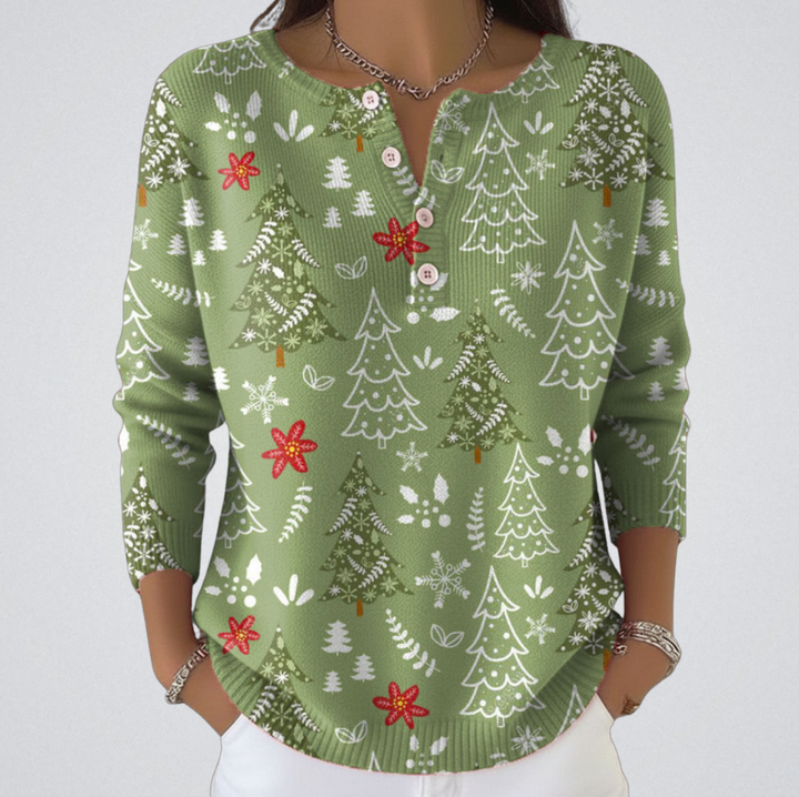 M&J | Christmas Sweater With Buttons