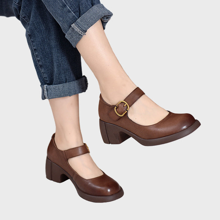 Ruby | Leather Mary Jane Shoes