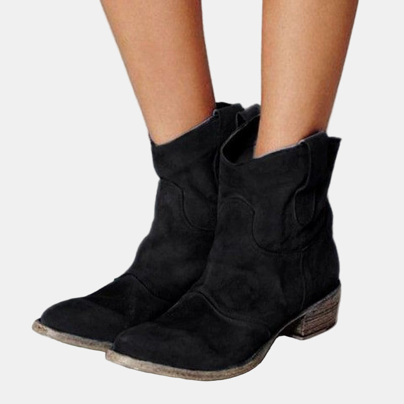 Noelle | Ridge Suede Western Boots