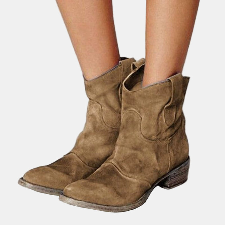 Noelle | Ridge Suede Western Boots