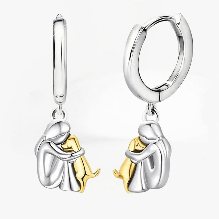 M&J | Earrings with Dog Icon (Round Closure)