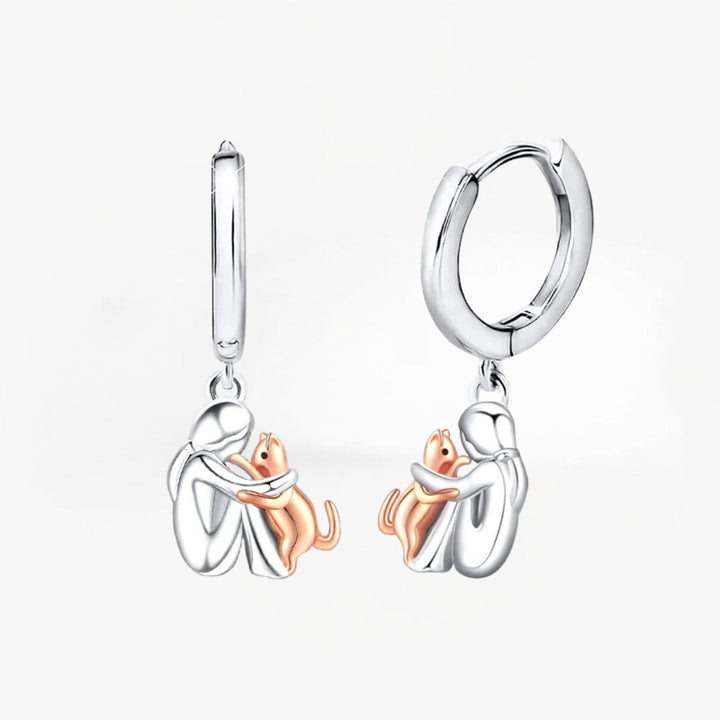 M&J | Earrings with Cat Icon (Round Closure)